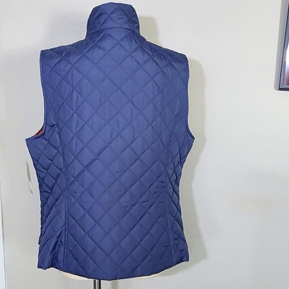 NWT/ G H BASS & CO OCEAN BLUE PUFFER VEST - Picture 2 of 4